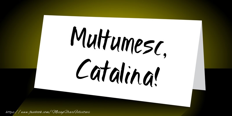 Felicitari de multumire - Mesaje | Multumesc, Catalina!