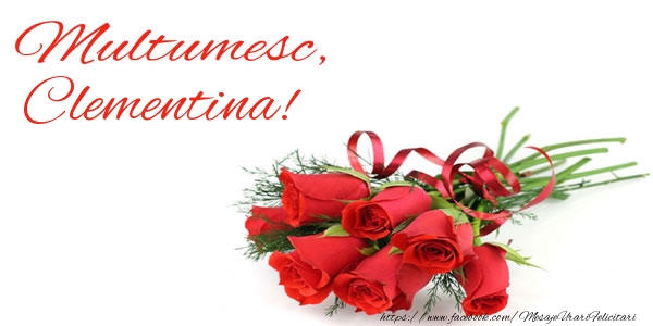 Felicitari de multumire - Trandafiri | Multumesc, Clementina!