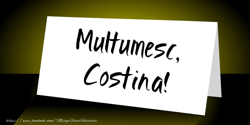 Felicitari de multumire - Mesaje | Multumesc, Costina!