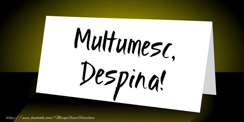 Felicitari de multumire - Mesaje | Multumesc, Despina!