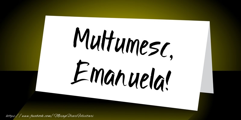 Felicitari de multumire - Mesaje | Multumesc, Emanuela!