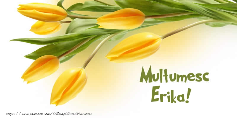 Felicitari de multumire - Lalele | Multumesc Erika!