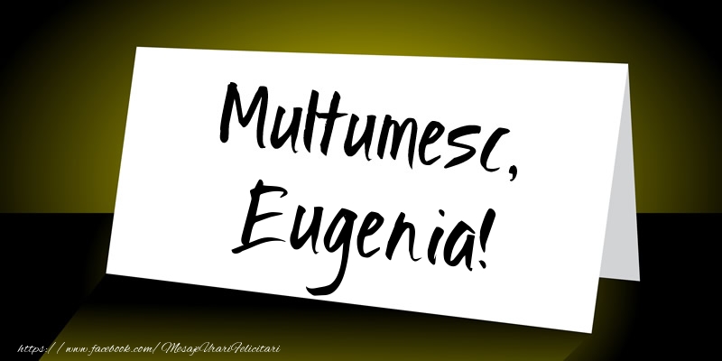 Felicitari de multumire - Multumesc, Eugenia!