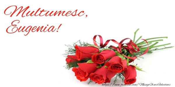 Felicitari de multumire - Trandafiri | Multumesc, Eugenia!