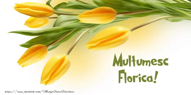 Felicitari de multumire - Lalele | Multumesc Florica!