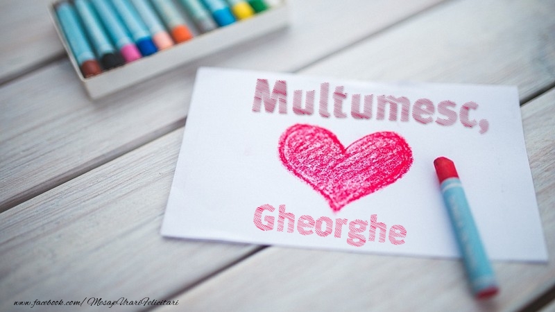 Felicitari de multumire - Multumesc, Gheorghe