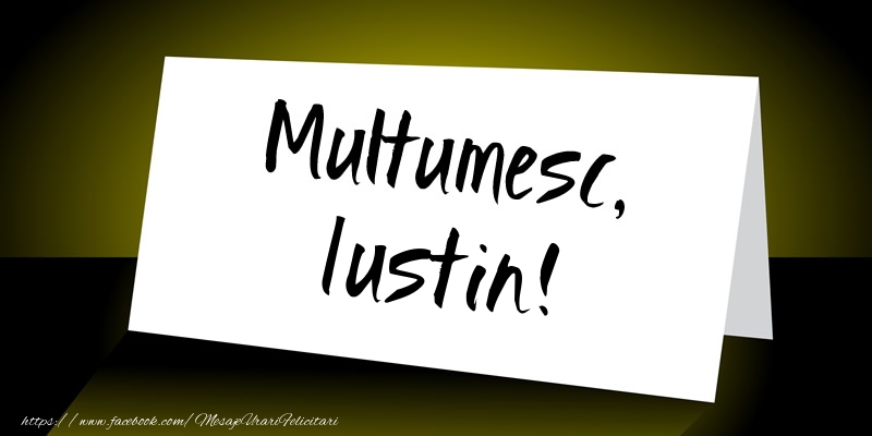Felicitari de multumire - Mesaje | Multumesc, Iustin!