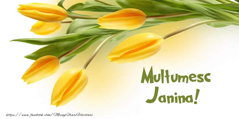Felicitari de multumire - Multumesc Janina!