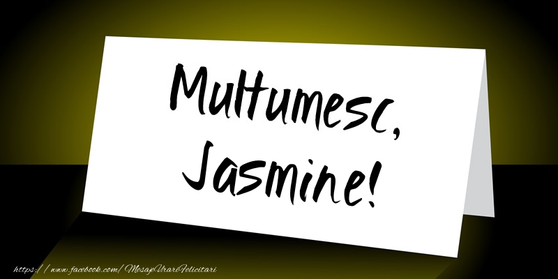 Felicitari de multumire - Multumesc, Jasmine!
