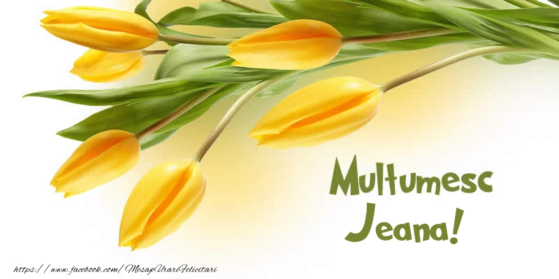 Felicitari de multumire - Lalele | Multumesc Jeana!