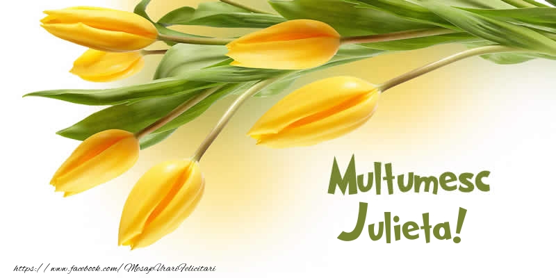 Felicitari de multumire - Multumesc Julieta!