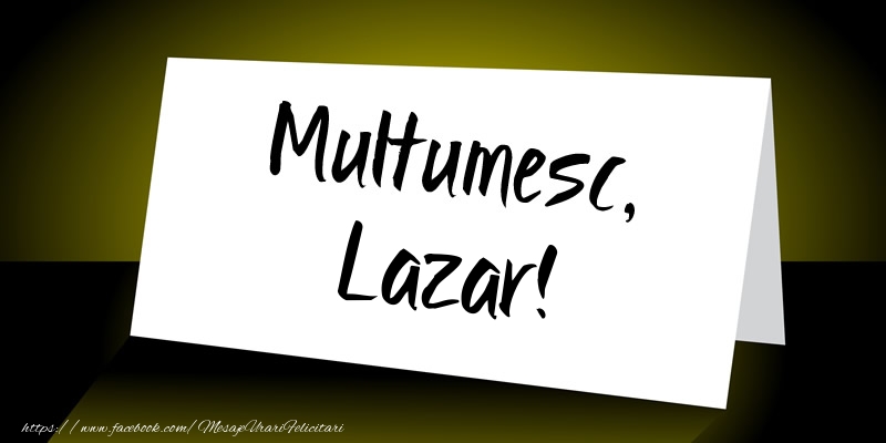 Felicitari de multumire - Multumesc, Lazar!