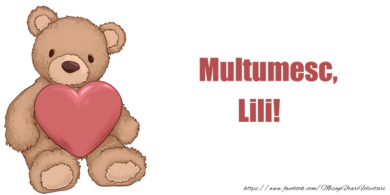 Felicitari de multumire - Multumesc, Lili!