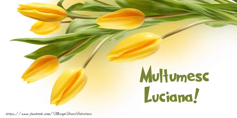 Felicitari de multumire - Multumesc Luciana!
