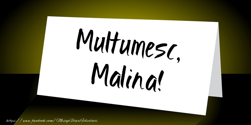 Felicitari de multumire - Mesaje | Multumesc, Malina!