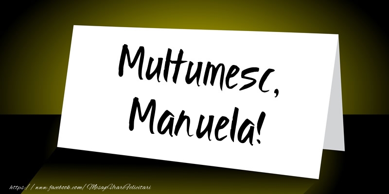 Felicitari de multumire - Mesaje | Multumesc, Manuela!