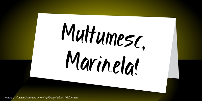 Felicitari de multumire - Multumesc, Marinela!