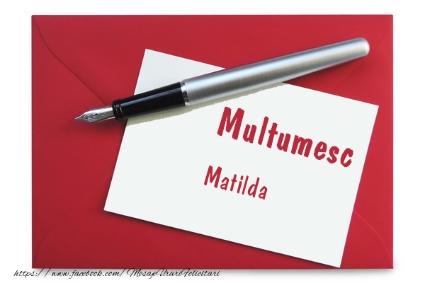 Felicitari de multumire - Mesaje | Multumesc Matilda!