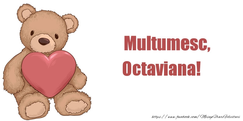 Felicitari de multumire - Ursuleti | Multumesc, Octaviana!