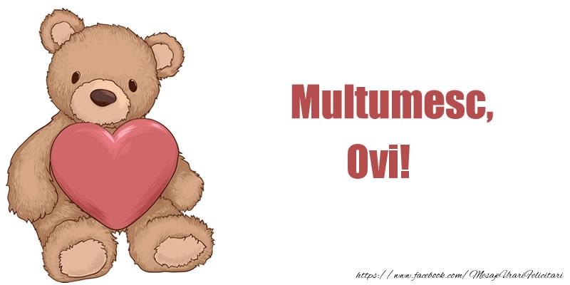 Felicitari de multumire - Ursuleti | Multumesc, Ovi!