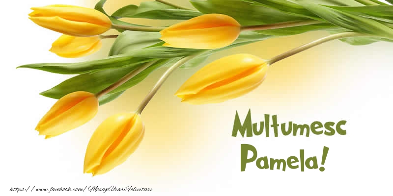 Felicitari de multumire - Lalele | Multumesc Pamela!
