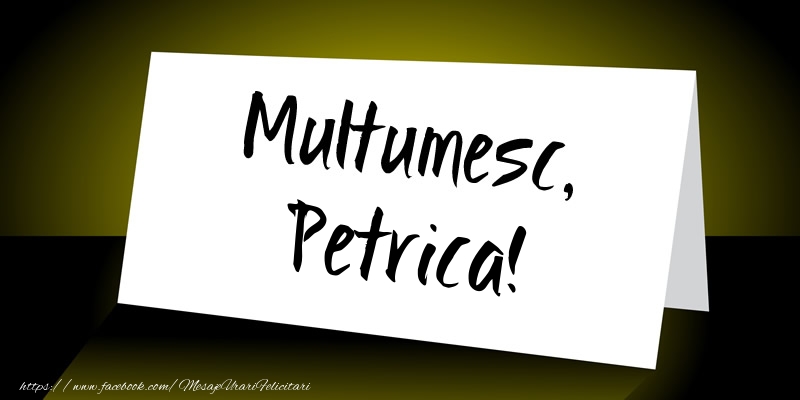 Felicitari de multumire - Mesaje | Multumesc, Petrica!