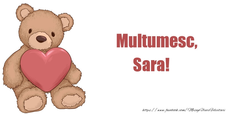 Felicitari de multumire - Multumesc, Sara!