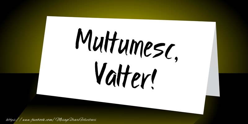 Felicitari de multumire - Mesaje | Multumesc, Valter!