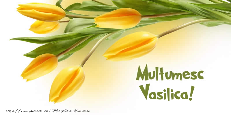 Felicitari de multumire - Lalele | Multumesc Vasilica!