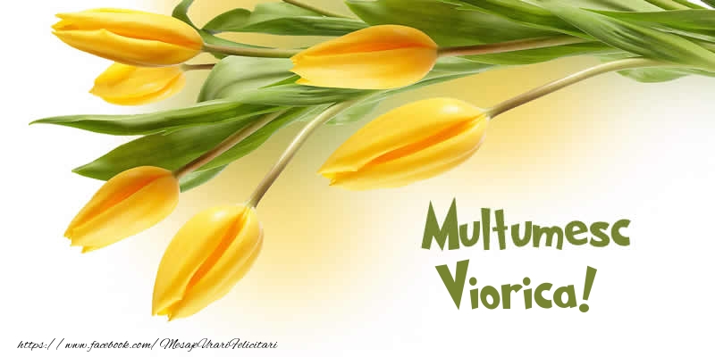 Felicitari de multumire - Lalele | Multumesc Viorica!