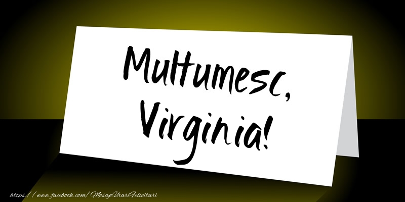 Felicitari de multumire - Mesaje | Multumesc, Virginia!