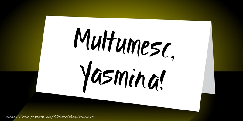 Felicitari de multumire - Mesaje | Multumesc, Yasmina!
