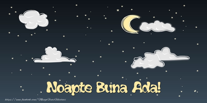 Felicitari de noapte buna - Luna & Stele | Noapte Buna Ada!
