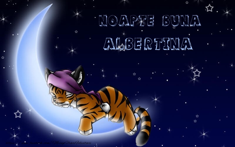 Felicitari de noapte buna - Luna & Stele & Animație | Noapte buna Albertina