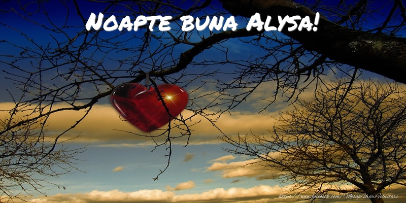 Felicitari de noapte buna - Noapte buna Alysa!