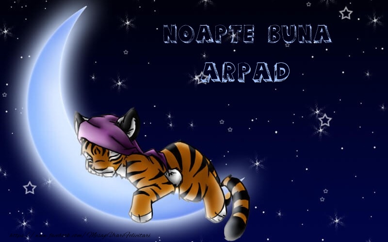 Felicitari de noapte buna - Luna & Stele & Animație | Noapte buna Arpad