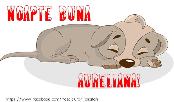 Felicitari de noapte buna - Animație | Noapte buna Aureliana!