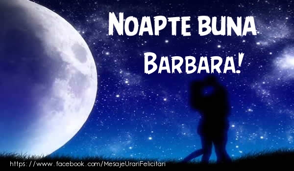 Felicitari de noapte buna - Luna & Stele | Noapte buna Barbara!