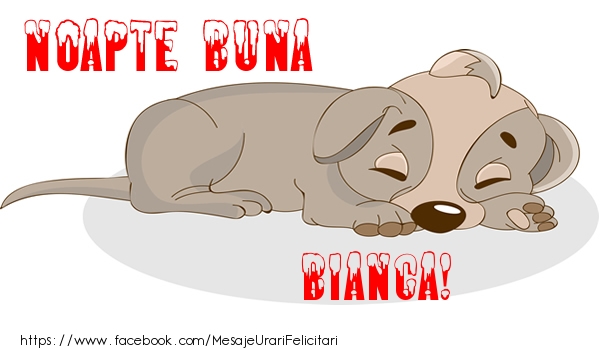 Felicitari de noapte buna - Animație | Noapte buna Bianca!