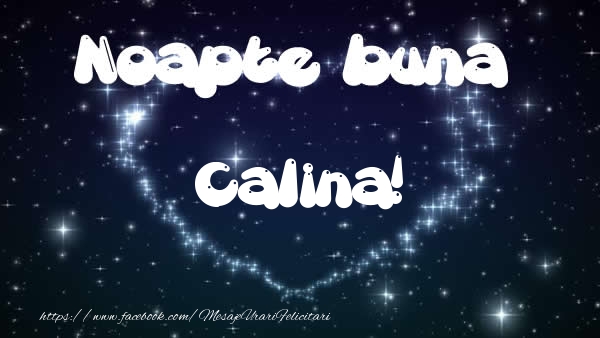 Felicitari de noapte buna - Noapte buna Calina!