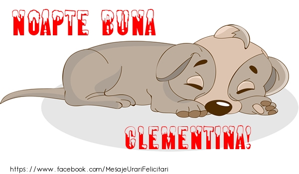 Felicitari de noapte buna - Animație | Noapte buna Clementina!