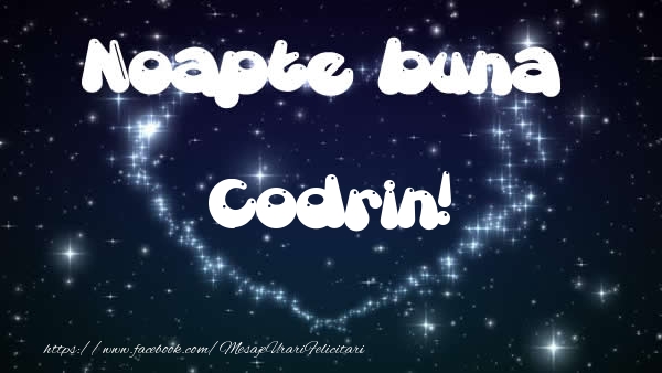Felicitari de noapte buna - Noapte buna Codrin!