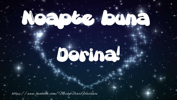 Felicitari de noapte buna - Noapte buna Dorina!