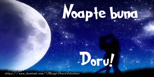 Felicitari de noapte buna - Luna & I Love You | Noapte buna Doru!