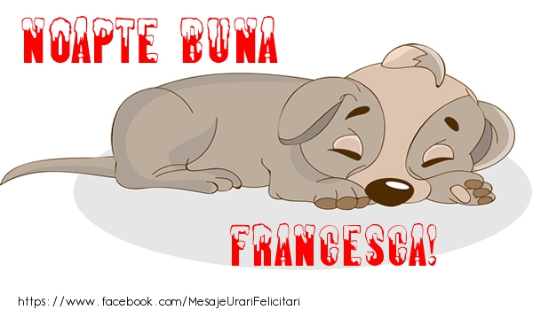 Felicitari de noapte buna - Animație | Noapte buna Francesca!