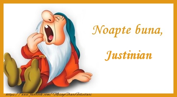Felicitari de noapte buna - Animație | Noapte buna Justinian