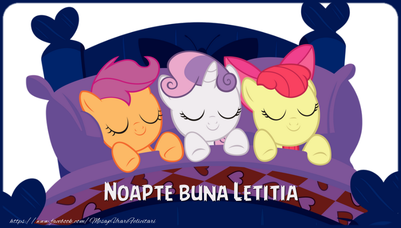 Felicitari de noapte buna - Animație | Noapte buna Letitia