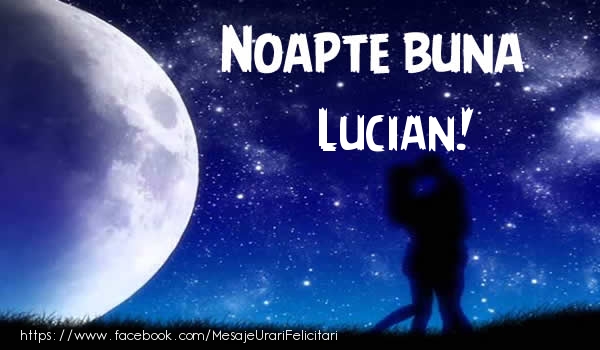 Felicitari de noapte buna - Noapte buna Lucian!