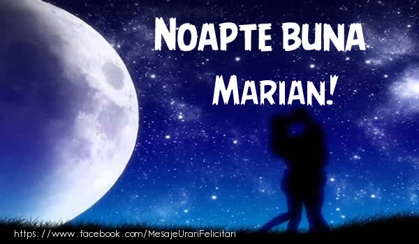 Felicitari de noapte buna - Luna & Stele | Noapte buna Marian!