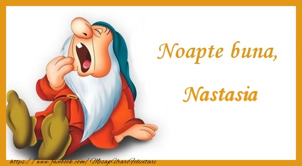 Felicitari de noapte buna - Animație | Noapte buna Nastasia